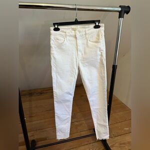 Joe's Jeans High Rise Skinny Ankle in Cream